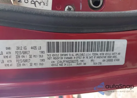 2016 Jeep Patriot Latitude z USA, uszkodzony, nr VIN 1C4NJPFA0GD582275